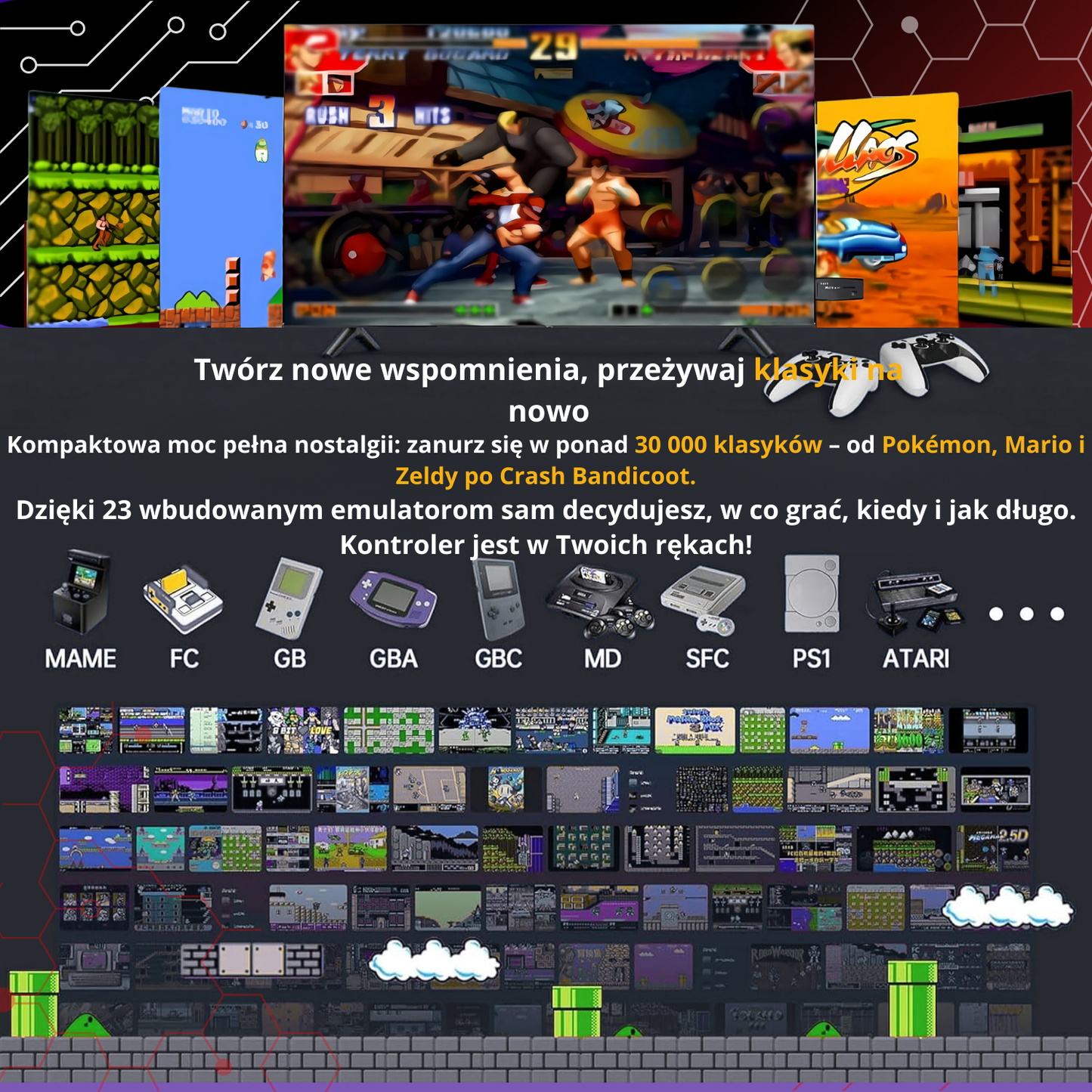 Nostalgia Stick™ | 30.000 Legendarne gry w jednym, potężnym sticku